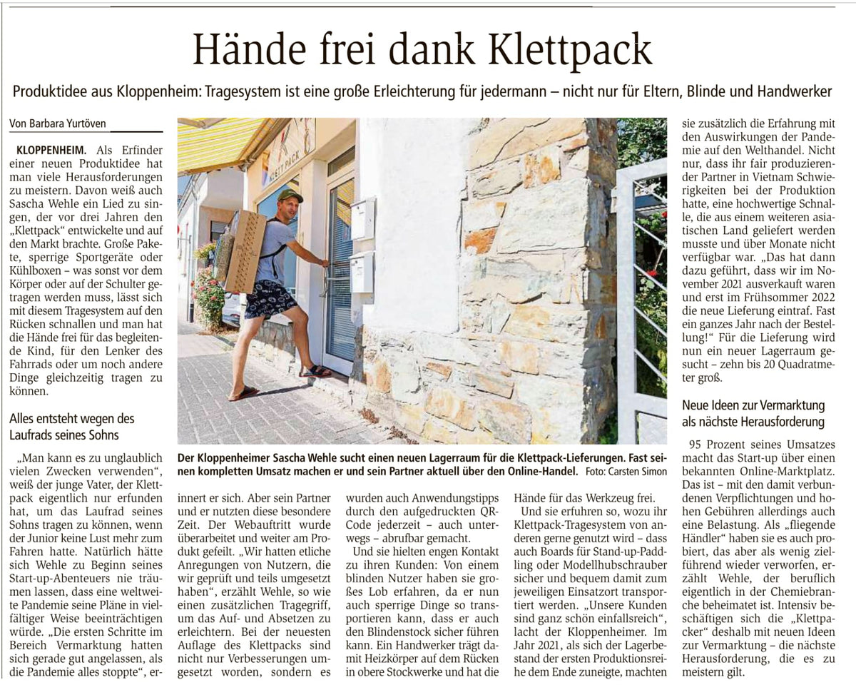 Wiesbadener Kurier Update 2022 KLETTPACK